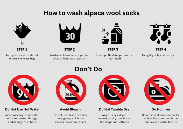 Simple Tips for Caring for Your Alpaca Socks 1 Alpaca Wool Socks: Pure Comfort, Pure Quality