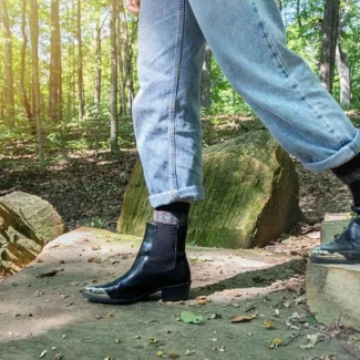 Sensitive skin? Alpaca Wool Socks! 3 Alpaca Wool Socks Nordic Charcoal- Live Image