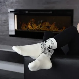 Aloe Vera Socks-Reindeer 3