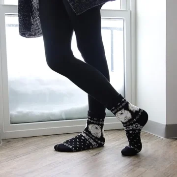 Aloe Vera Socks-Polar Bear 3