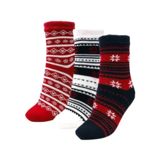 Sensitive skin? Alpaca Wool Socks! 4 Aloe Vera Socks-Snow Flakes 1